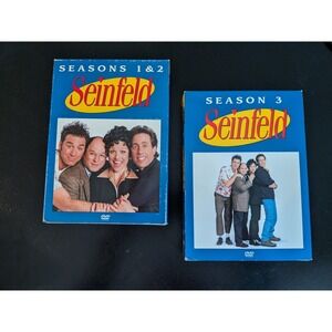 Seinfeld DVD Collection Seasons 1 2 3 Box Set Sitcom Comedy